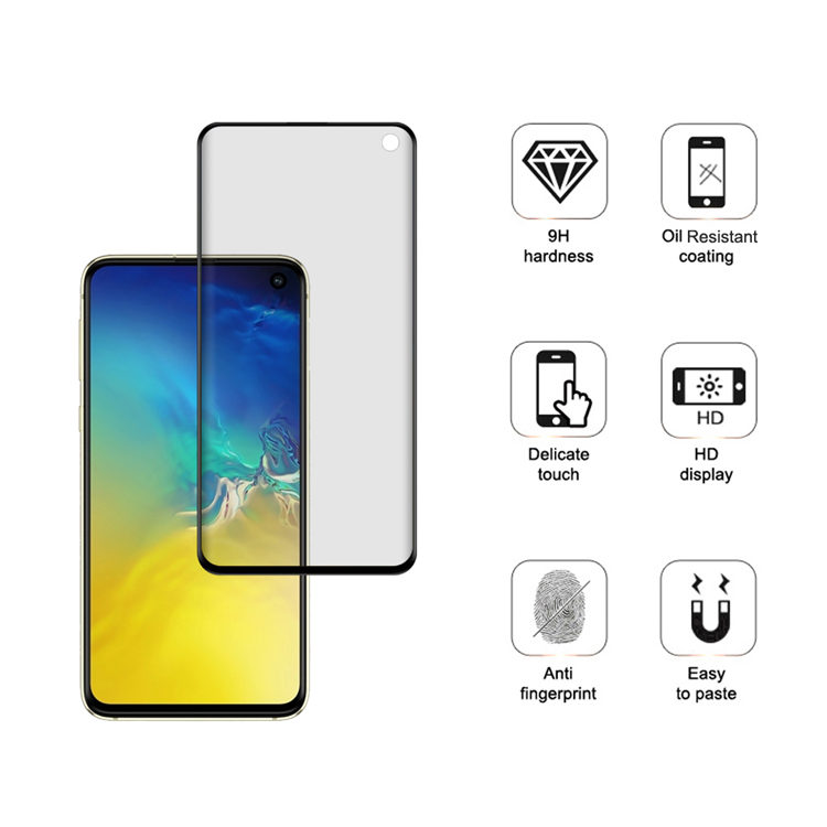 Alink 3D hot bending edge glue tempered glass screen protector for Samsung Galaxy S10e