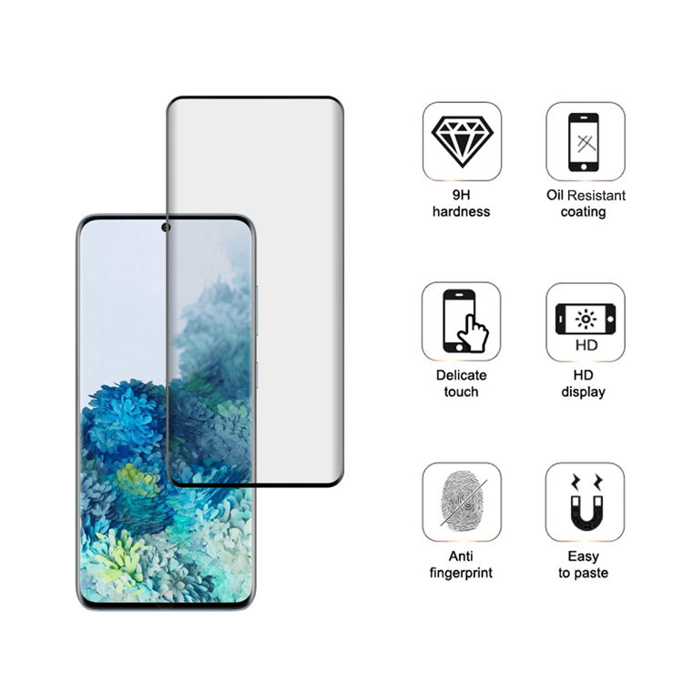 Alink 3D curved UV glue tempered glass screen protector for Samsung Galaxy S20 Ultra