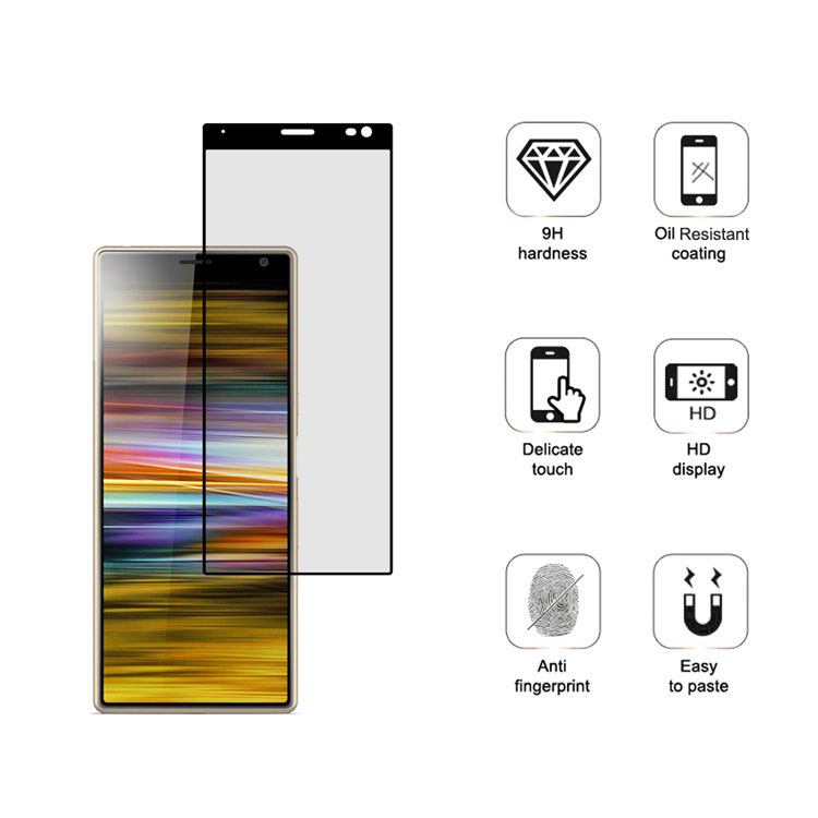 Alink 3D hot bending full glue tempered glass screen protector for Sony Xperia 10