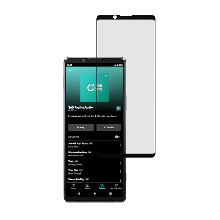 Alink 3D hot bending edge glue tempered glass screen protector for Sony Xperia 1 ll