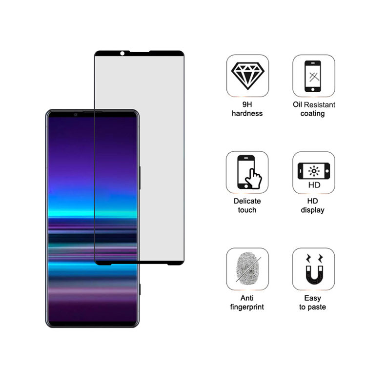 Alink 3D hot bending full glue tempered glass screen protector for Sony Xperia 5 Plus