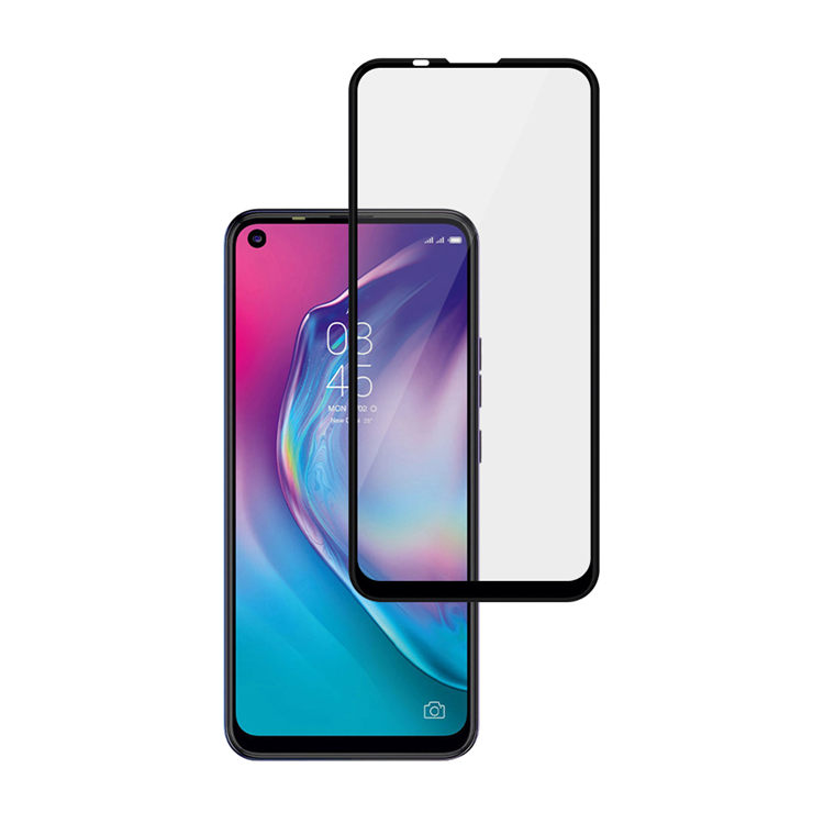 Alink 2.5D silk print full glue tempered glass screen protector for Tecno Camon 15 Air