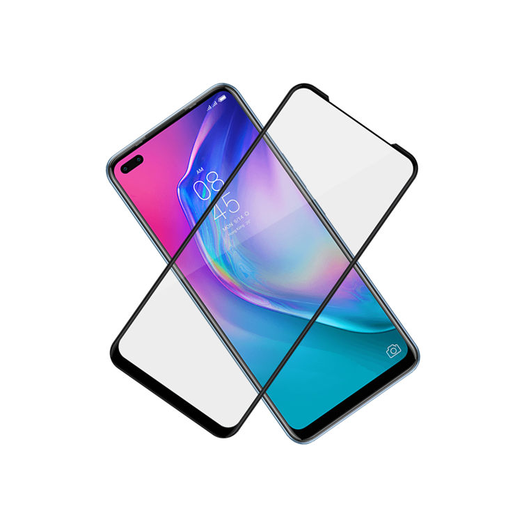 Alink 3D hot bending full glue tempered glass screen protector for Tecno Camon 16 Premier
