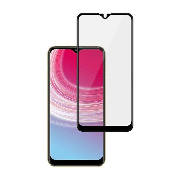 Alink 2.5D silk print full glue tempered glass screen protector for Tecno Camon i4