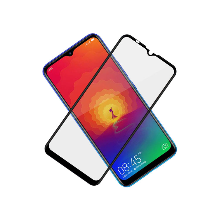Alink 2.5D silk print full glue tempered glass screen protector for Tecno Spark 4 Air
