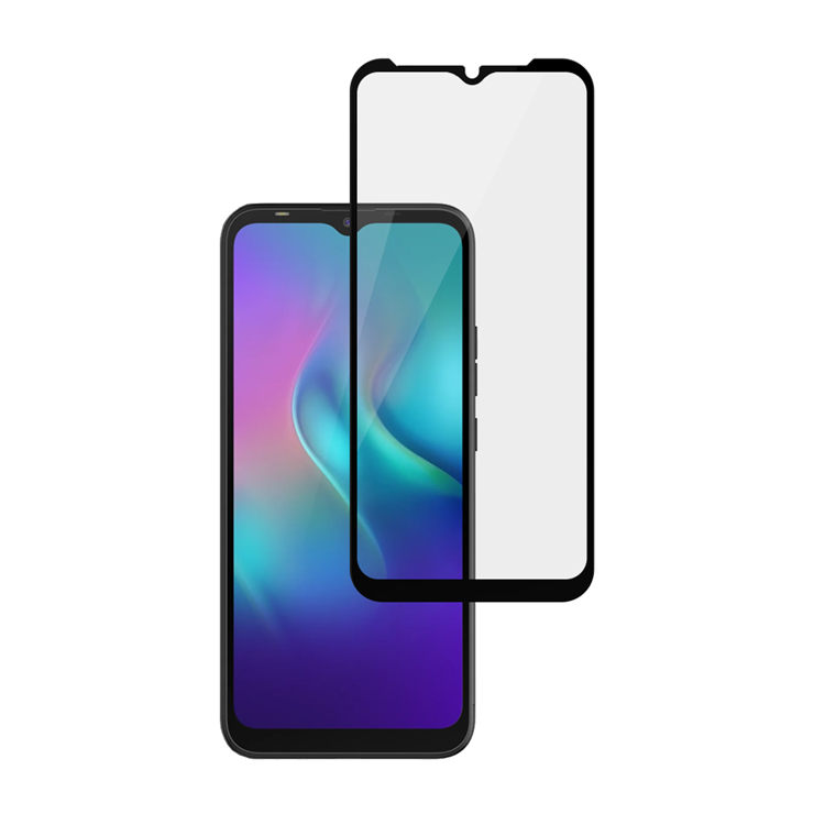 Alink 2.5D silk print full glue tempered glass screen protector for Tecno Spark Go Plus