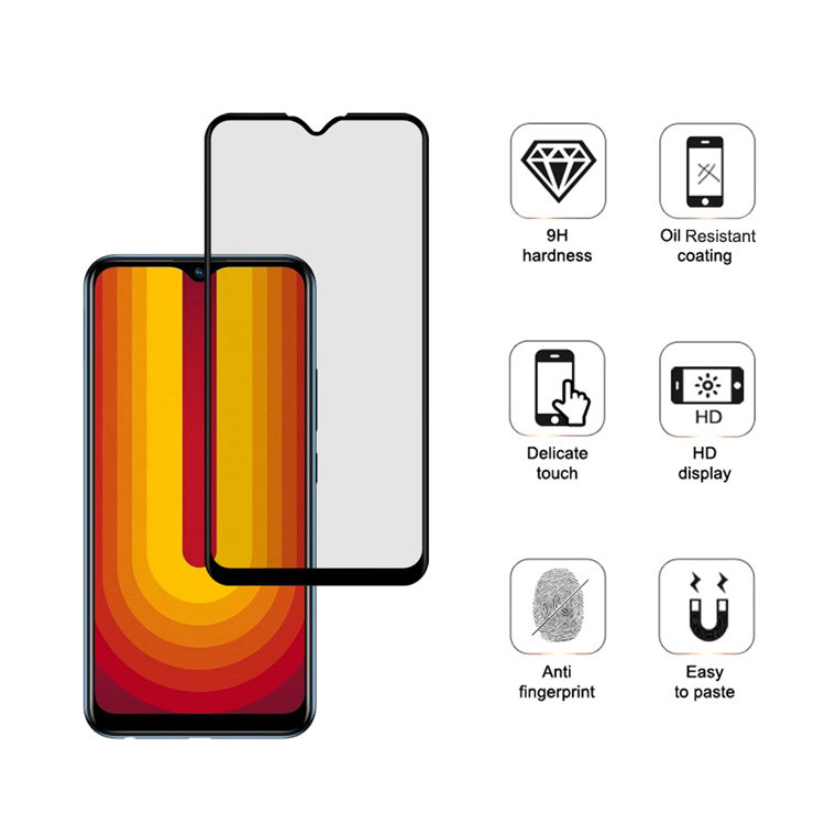 Alink 3D hot bending full glue tempered glass screen protector for Vivo U10
