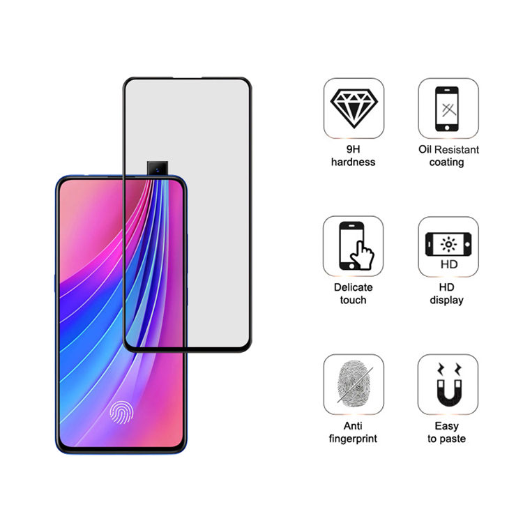 Alink 3D hot bending full glue tempered glass screen protector for Vivo V15 Pro