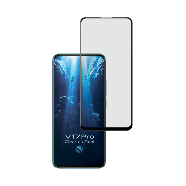 Alink 2.5D silk print full glue tempered glass screen protector for Vivo V17 Pro