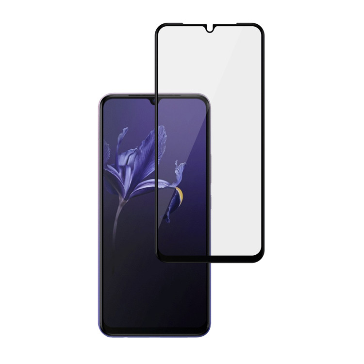 Alink 2.5D silk print full glue tempered glass screen protector for Vivo V20