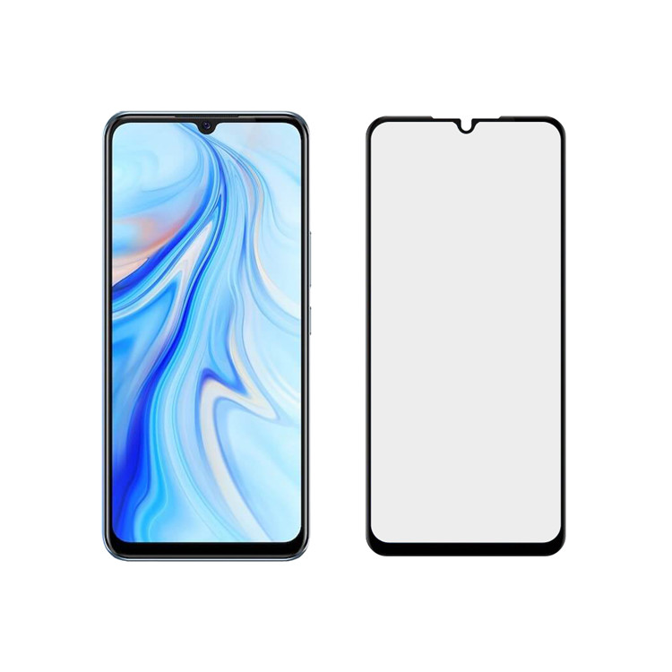 Alink 2.5D silk print full glue tempered glass screen protector for Vivo V20 SE