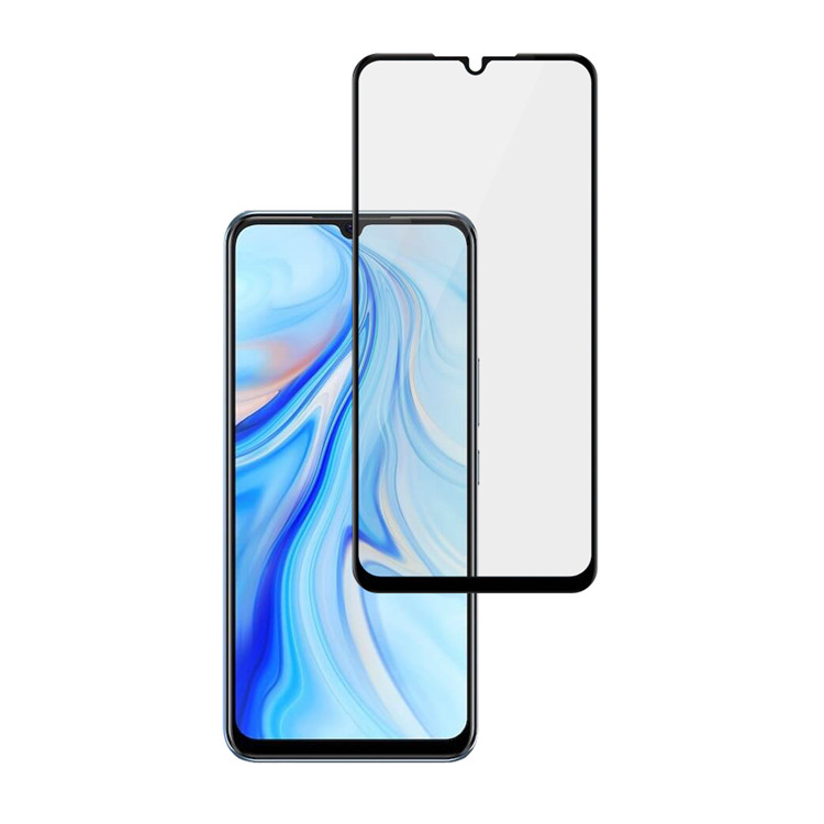 Alink 2.5D silk print full glue tempered glass screen protector for Vivo V20 SE