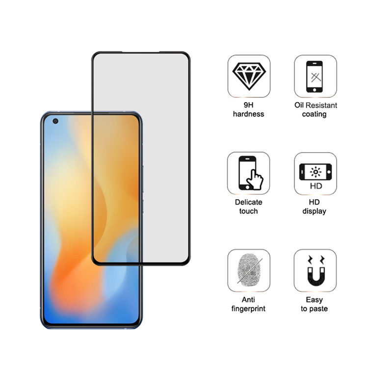 Alink 3D hot bending full glue tempered glass screen protector for Vivo X50
