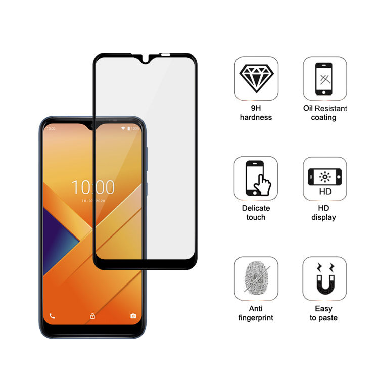 Alink 2.5D silk print full glue tempered glass screen protector for Vivo Y81