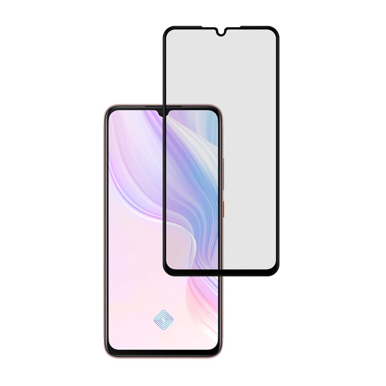 Alink 2.5D silk print full glue tempered glass screen protector for Vivo Y9s