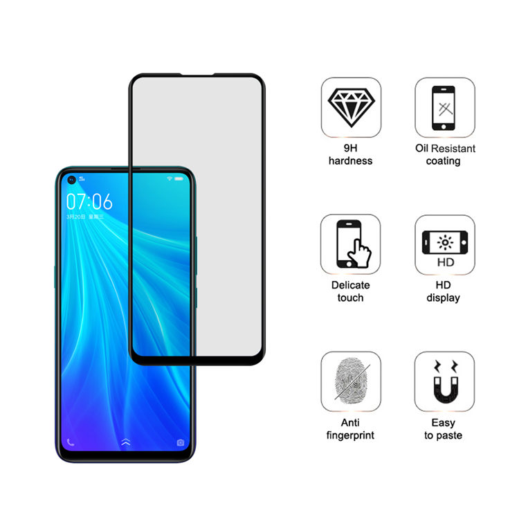 Alink 3D hot bending full glue tempered glass screen protector for Vivo Z5X