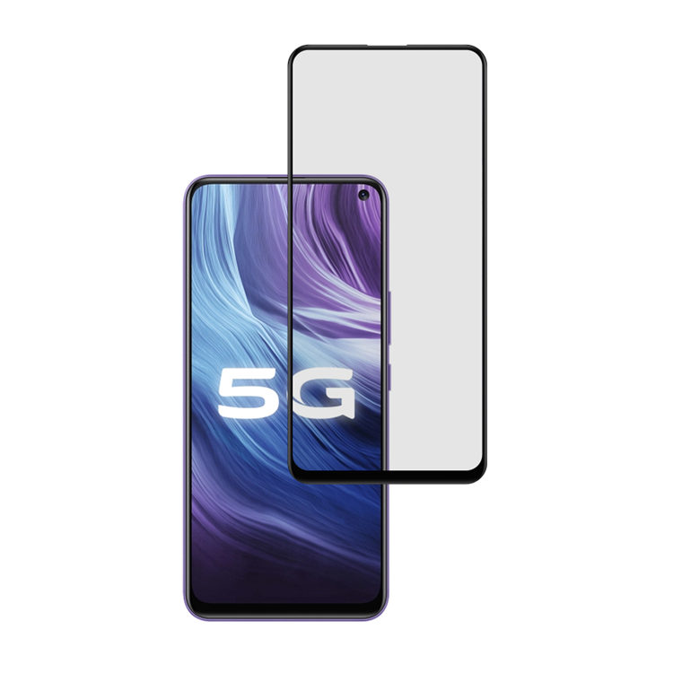 Alink 2.5D silk print full glue tempered glass screen protector for Vivo Z6