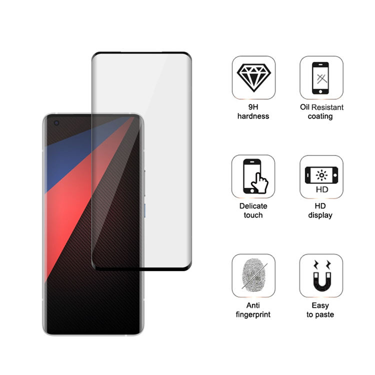 Alink 3D curved precise carving tempered glass screen protector for iQOO 5 Pro