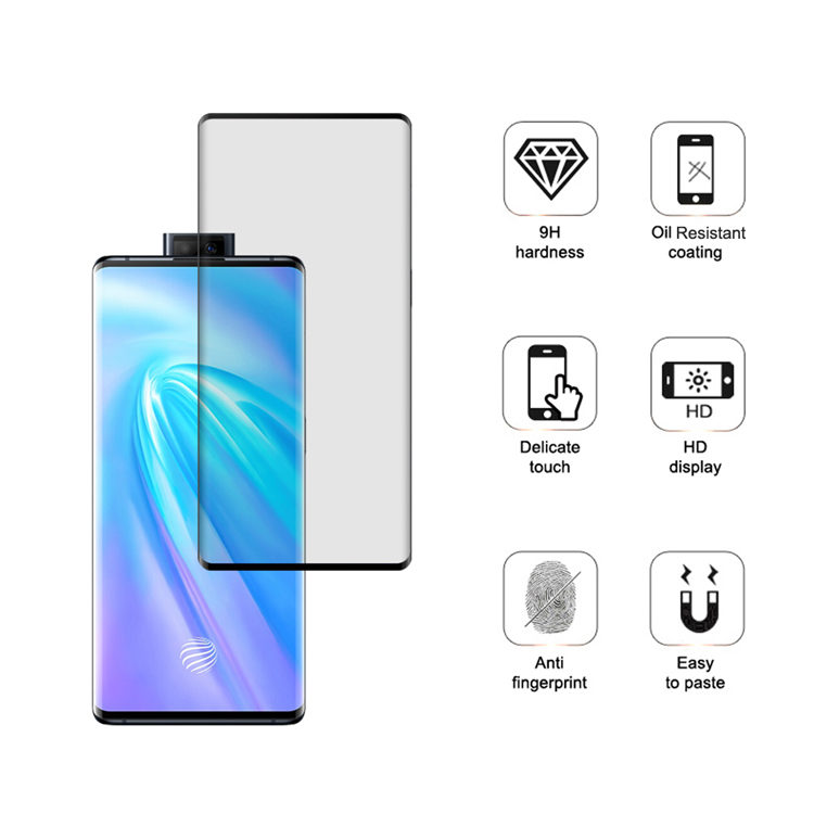 Alink 3D curved precise carving tempered glass screen protector for Vivo Nex 3