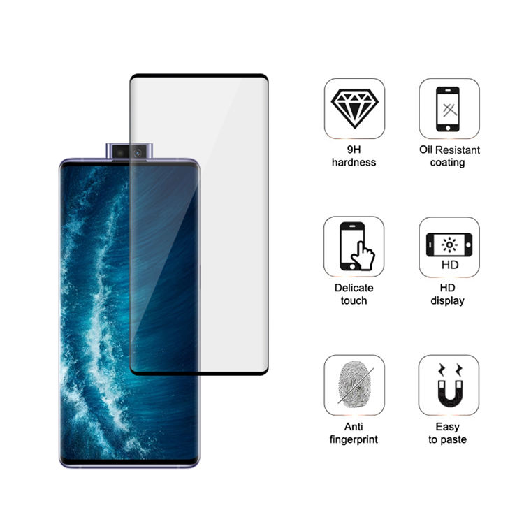 Alink 3D curved precise carving tempered glass screen protector for Vivo NEX 3S