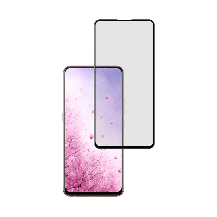 Alink 2.5D silk print full glue tempered glass screen protector for Vivo S1