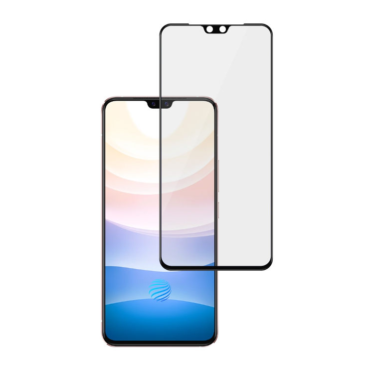 Alink 2.5D silk print full glue tempered glass screen protector for Vivo S9e
