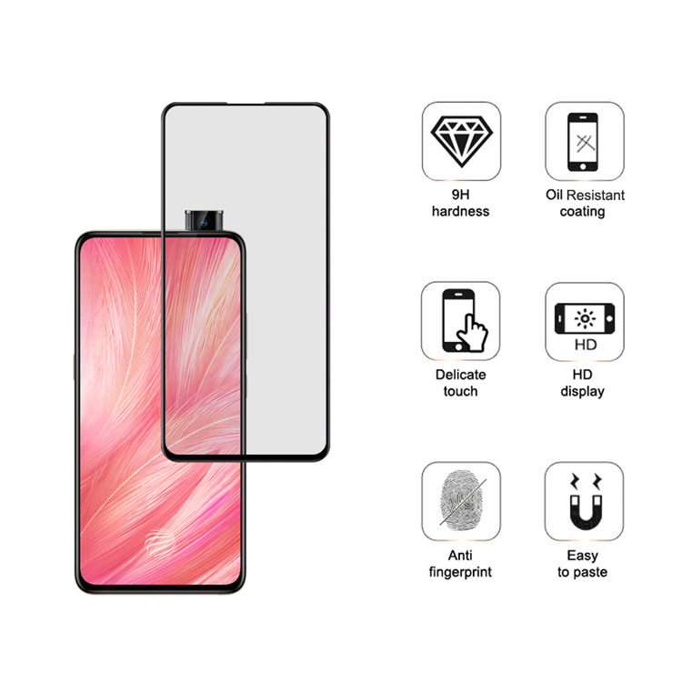 Alink 3D hot bending full glue tempered glass screen protector for Vivo X27