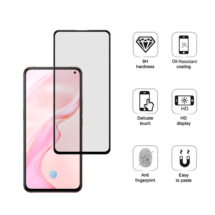 Alink 3D hot bending full glue tempered glass screen protector for Vivo X30 Pro