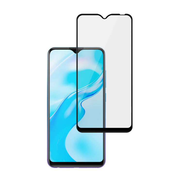 Alink 3D hot bending full glue tempered glass screen protector for Vivo Y1s