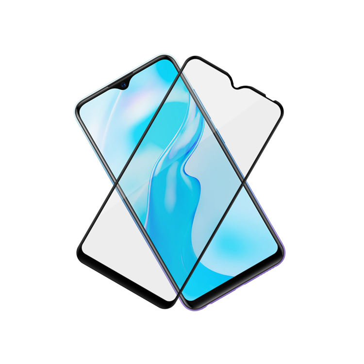 Alink 3D hot bending full glue tempered glass screen protector for Vivo Y1s