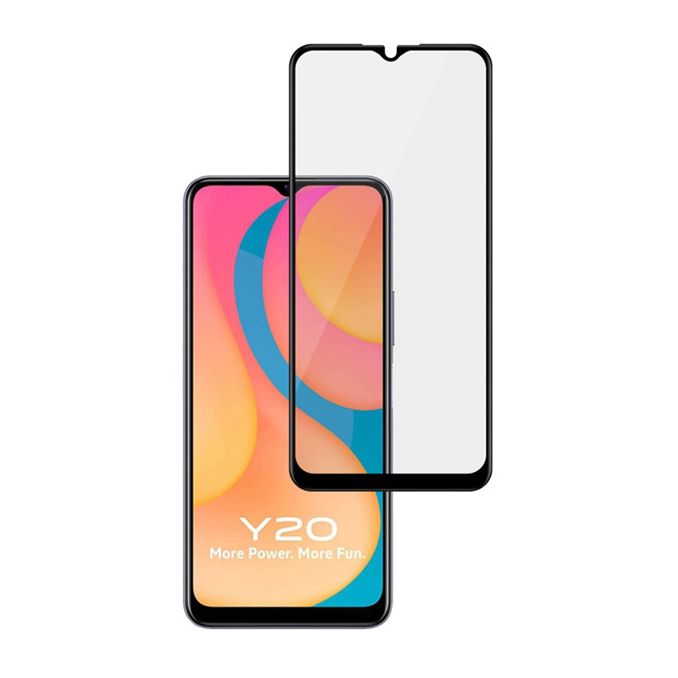 Alink 3D hot bending full glue tempered glass screen protector for Vivo Y20