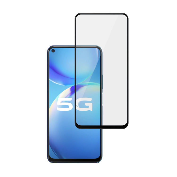 Alink 2.5D silk print full glue tempered glass screen protector for Vivo Y51s