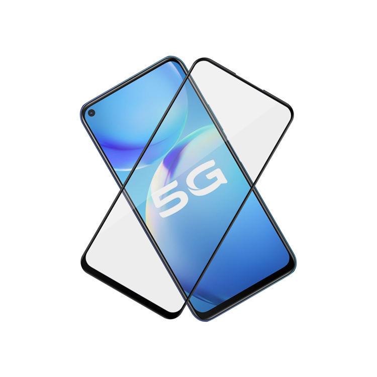 Alink 2.5D silk print full glue tempered glass screen protector for Vivo Y51s