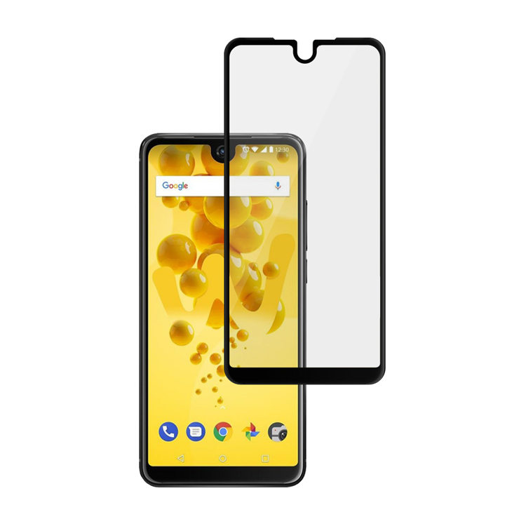 Alink 2.5D silk print full glue tempered glass screen protector for Wiko View 2