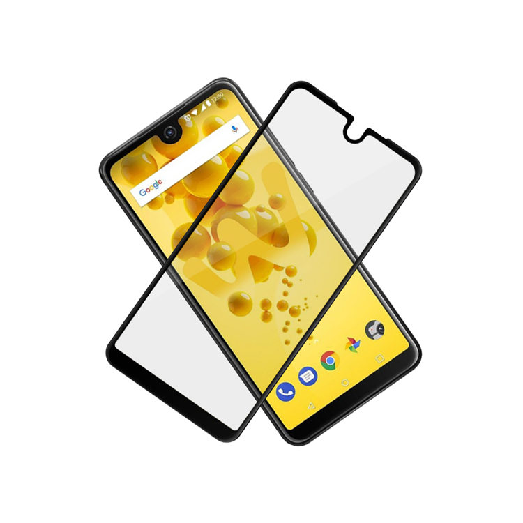 Alink 2.5D silk print full glue tempered glass screen protector for Wiko View 2