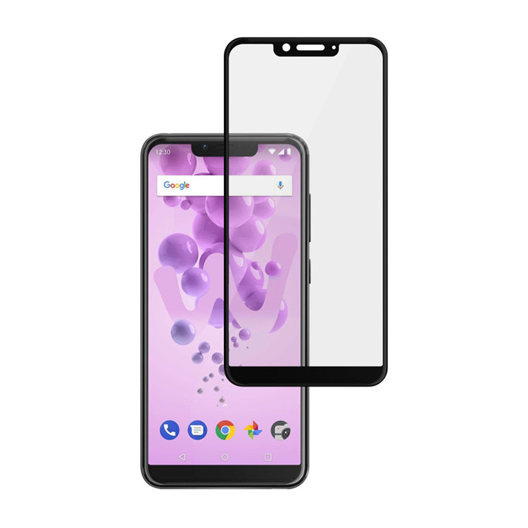 Alink 3D hot bending full glue tempered glass screen protector for Wiko View 2 Go