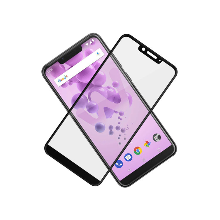 Alink 3D hot bending full glue tempered glass screen protector for Wiko View 2 Go