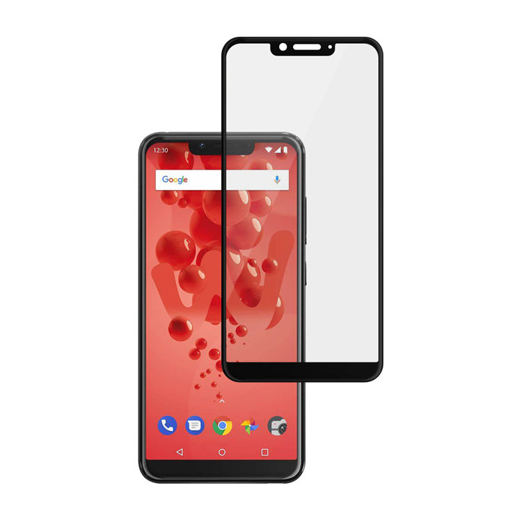 Alink 2.5D silk print full glue tempered glass screen protector for Wiko View 2 Plus