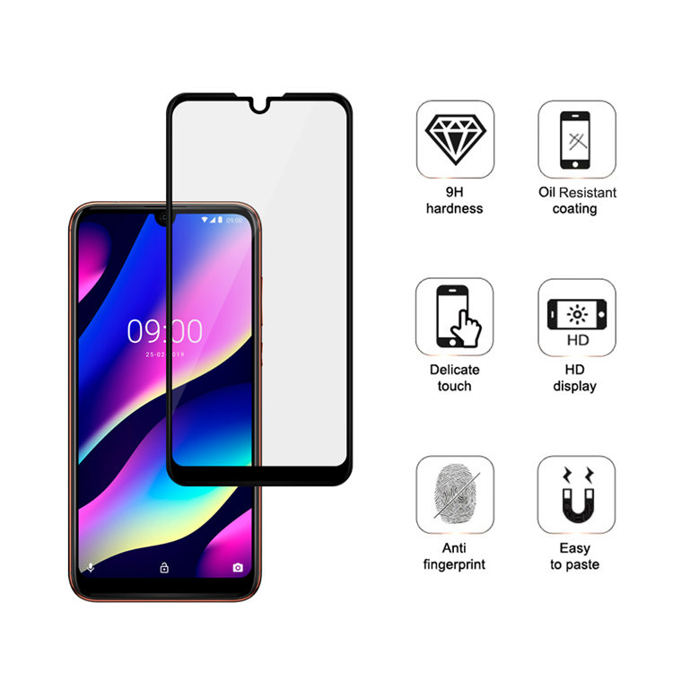 Alink 3D hot bending full glue tempered glass screen protector for Wiko View 3