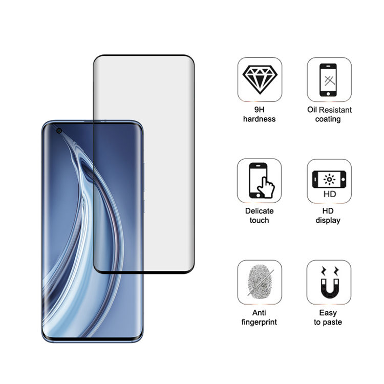 Alink 3D curved precise carving tempered glass screen protector for Xiaomi 10 Pro
