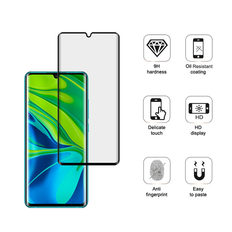 Alink 3D curved precise carving tempered glass screen protector for Xiaomi CC9 Pro
