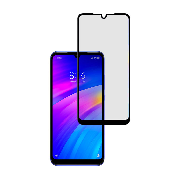 Alink 3D hot bending full glue tempered glass screen protector for Xiaomi Redmi 7