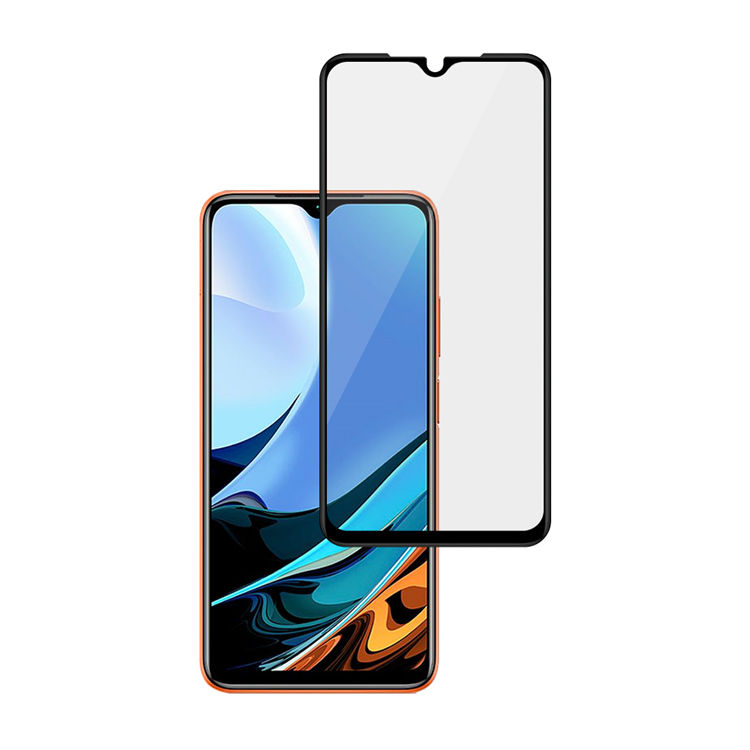Alink 2.5D silk print full glue tempered glass screen protector for Xiaomi Redmi 9 Power