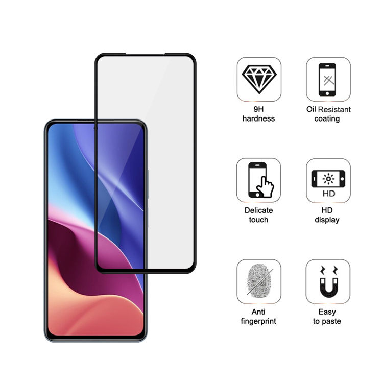 Alink 3D hot bending full glue tempered glass screen protector for Xiaomi Redmi K40