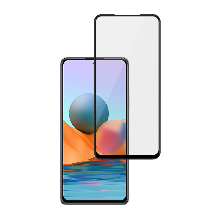 Alink 2.5D silk print full glue tempered glass screen protector for Xiaomi Redmi Note 10 Pro