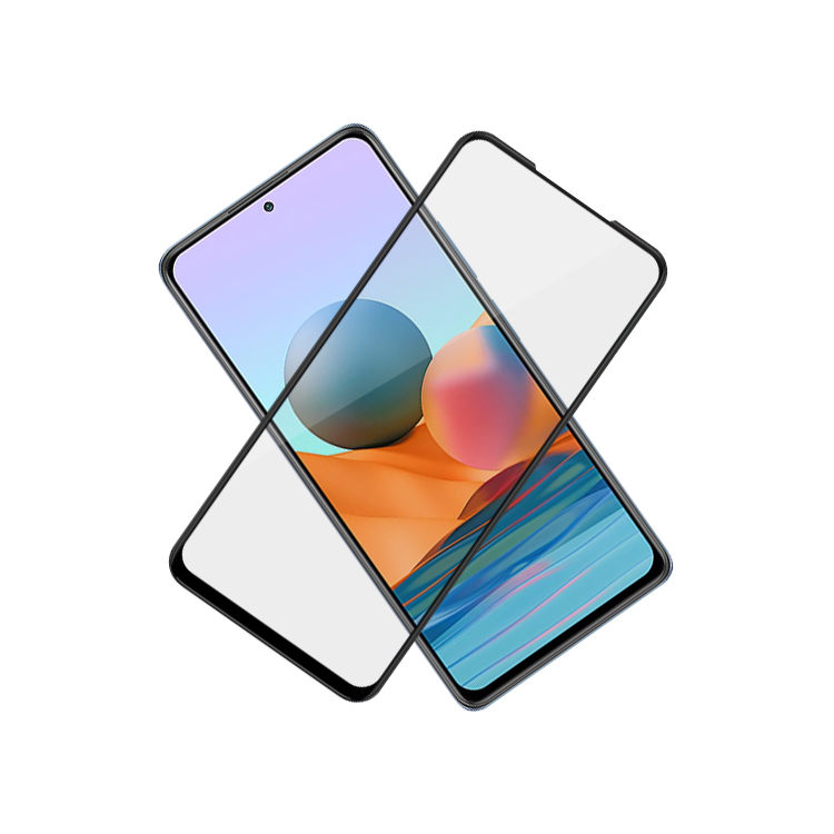 Alink 2.5D silk print full glue tempered glass screen protector for Xiaomi Redmi Note 10 Pro