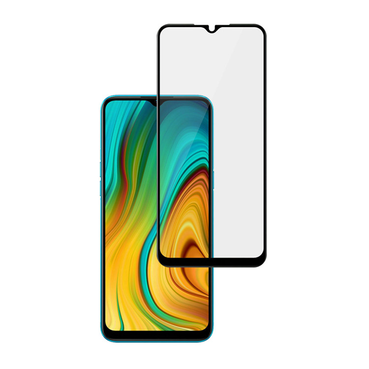 Alink 2.5D silk print full glue tempered glass screen protector for Xiaomi Poco C3